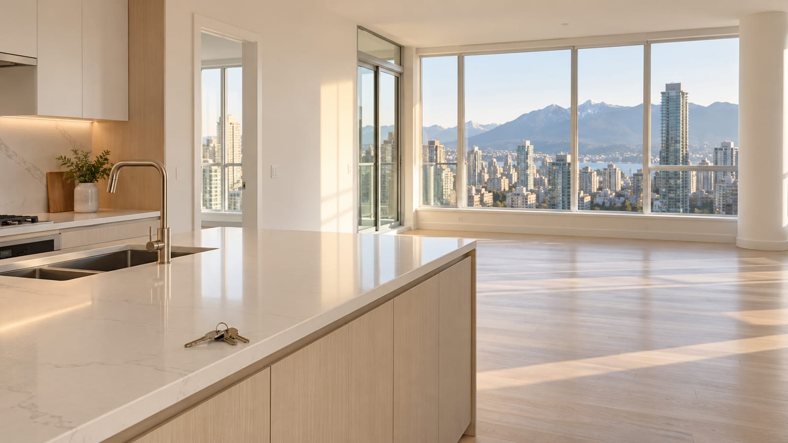 A bright, empty apartment ready for a new tenant